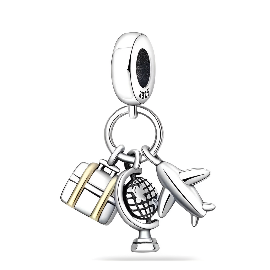 Travel Gold Charm