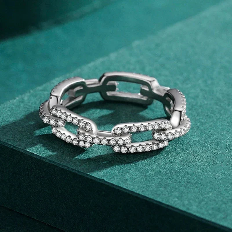 Chain Ring – 925 Sterling Silver
