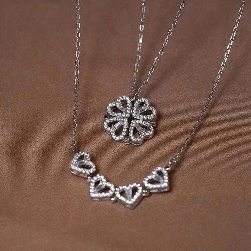 Women’s Heart Magnetic Pendant Necklace