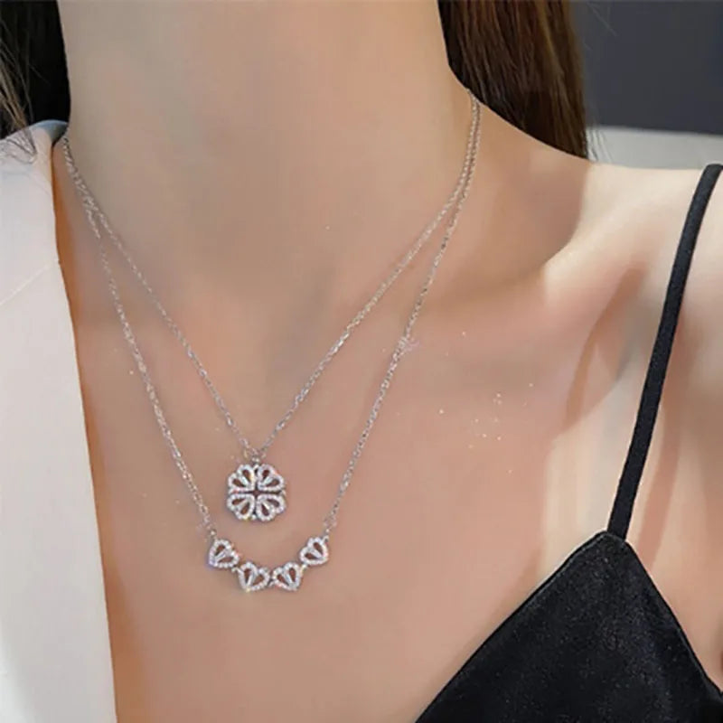 Women’s Heart Magnetic Pendant Necklace