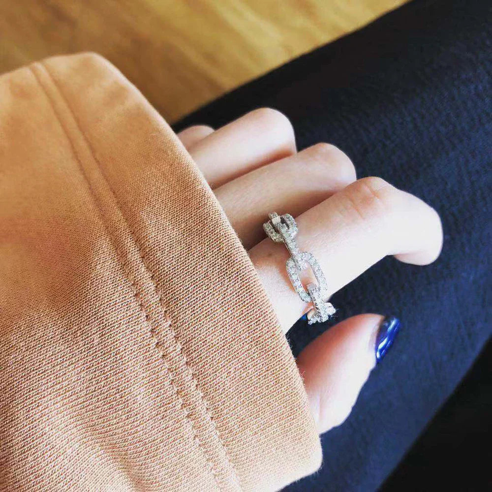 Chain Ring – 925 Sterling Silver