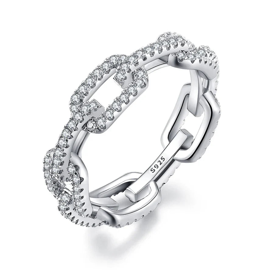 Chain Ring – 925 Sterling Silver