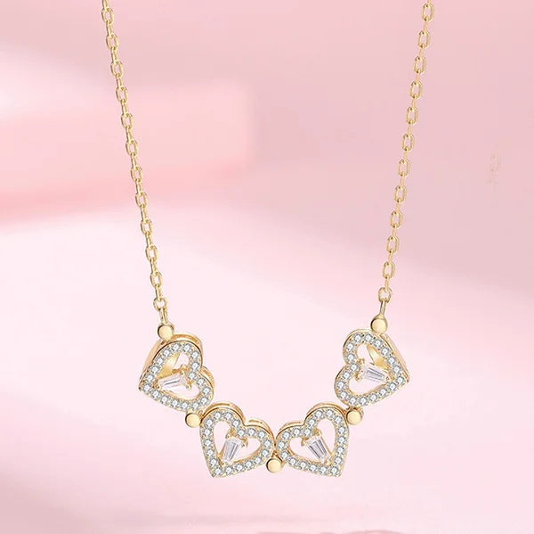 Women’s Heart Magnetic Pendant Necklace