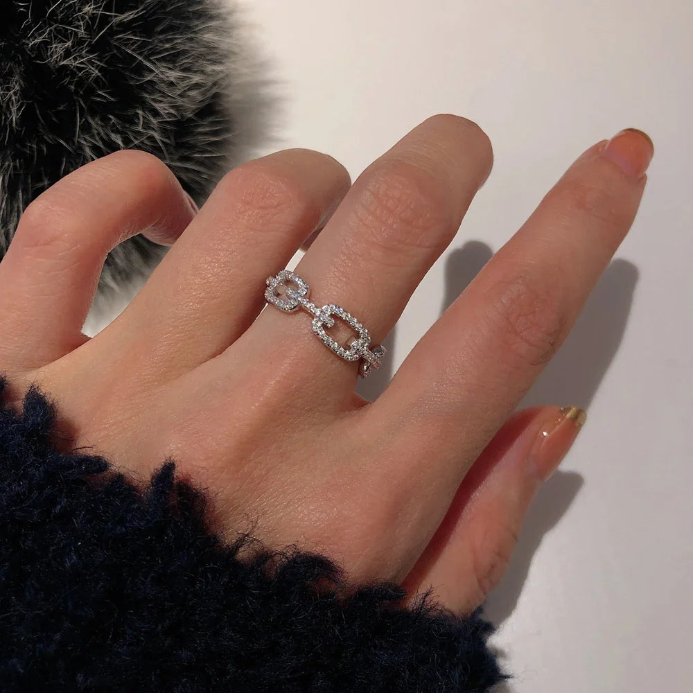 Chain Ring – 925 Sterling Silver