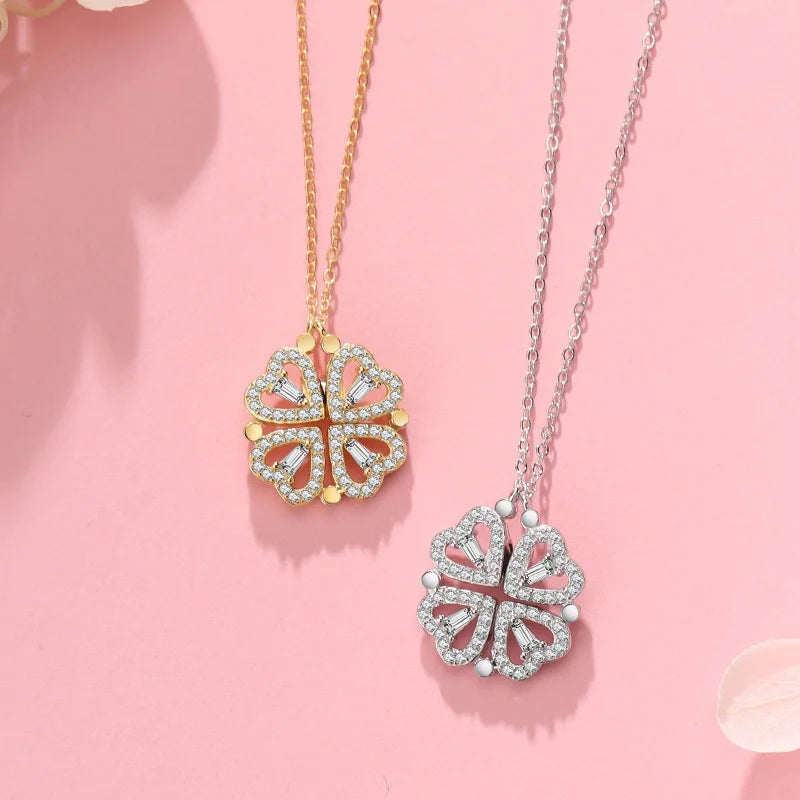 Women’s Heart Magnetic Pendant Necklace